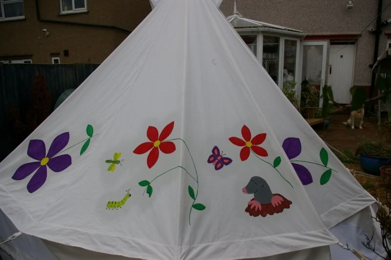 Bells & Labs Painting your own canvas Tents